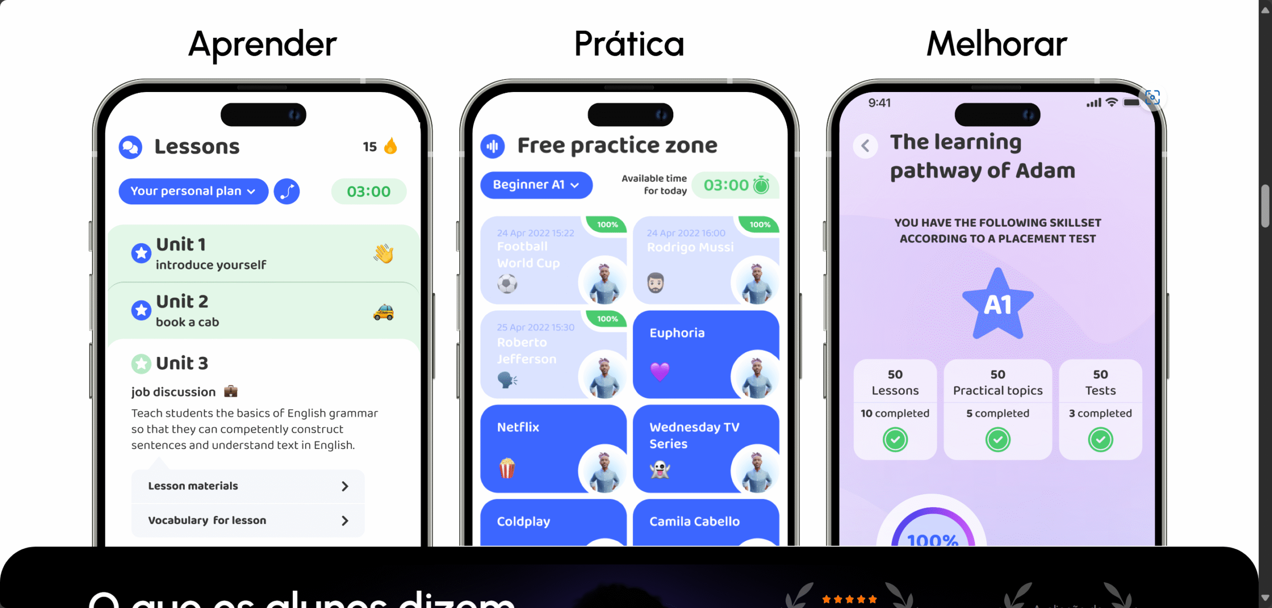 Imagem promocional com elementos visuais como chatbot, bandeira do Reino Unido, dispositivo móvel e utilizador a estudar, usada como capa do artigo “Apps com IA para Aprender Inglês” no blog estudantesdigitais.pt. Ilustra a flexibilidade e eficácia das ferramentas com IA no ensino de idiomas.