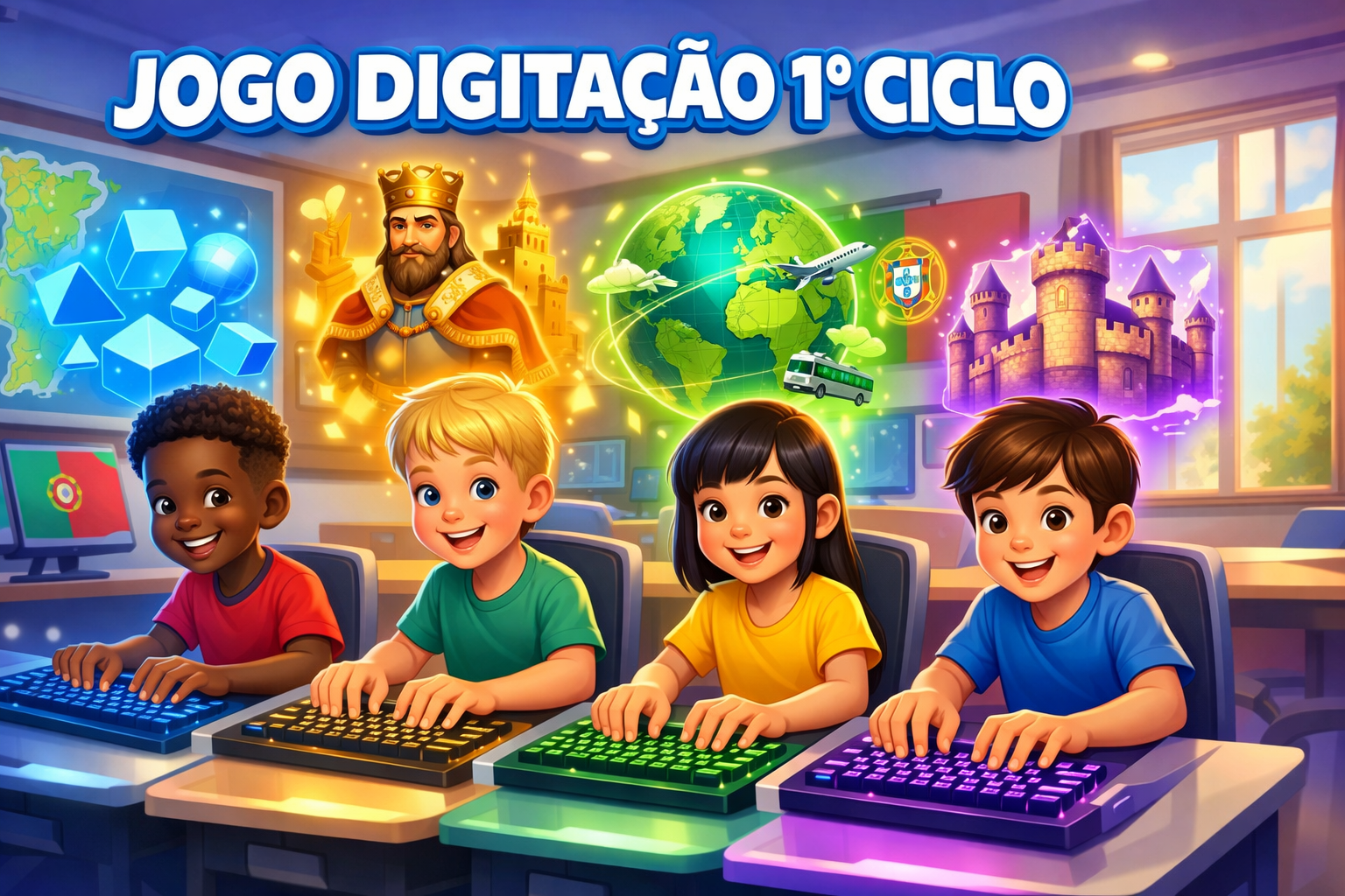 Jogo Digitação 1º Ciclo: Guia Completo (Grátis)